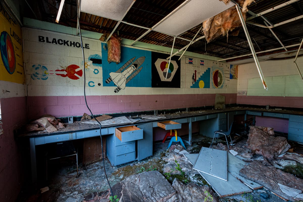 Exploring An Abandoned High School